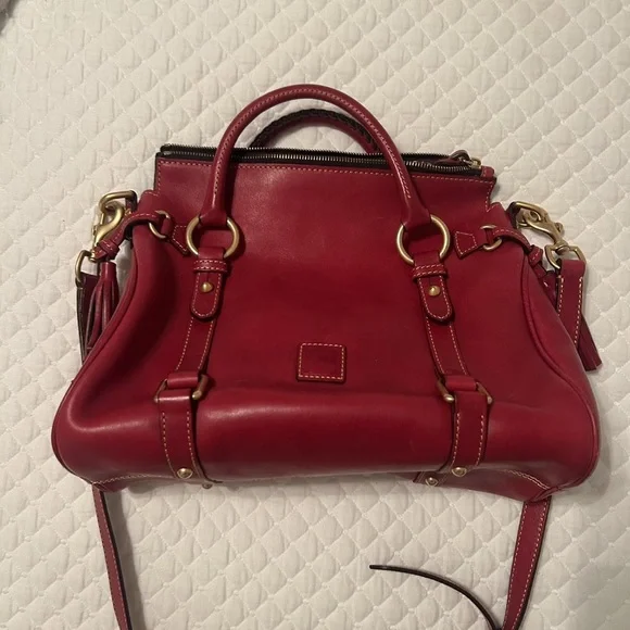 Dooney & Bourke Rich Burgundy Satchel - Picture 1 of 4